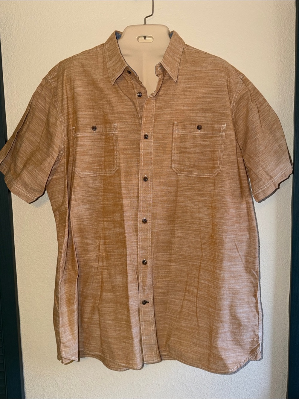 Outdoor Life Men's Short-Sleeve Button-Down Shirt Big & Tall 3XLT XXXLT Casual
